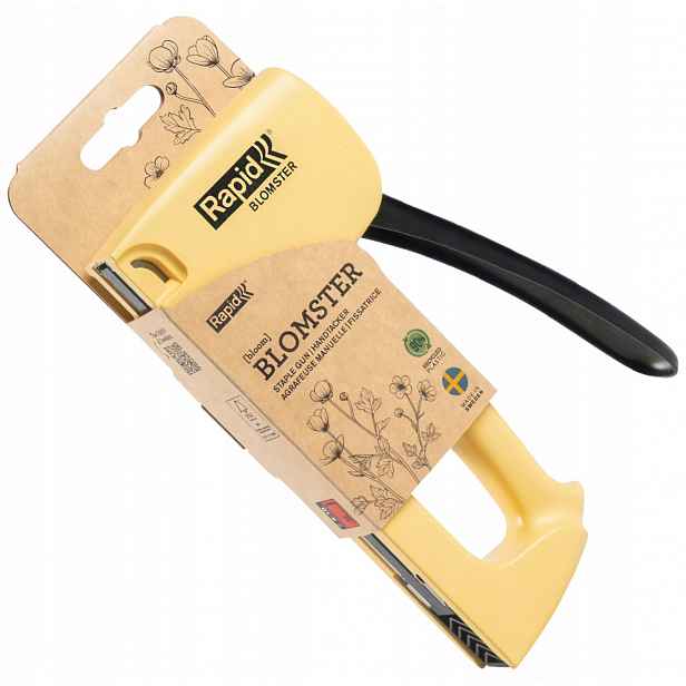 Ruční sešívačka R53 SoS Blomster Rapid žlutá Sponky č. 53 8 mm 1080 ks