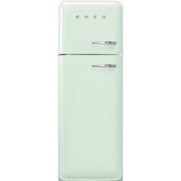 Smeg SMEG 50's RS kombinovaná lednice s mrazákem nahoře 222l/72l otv.levvé 172x60 cm pastelově zelená FAB30LPG6