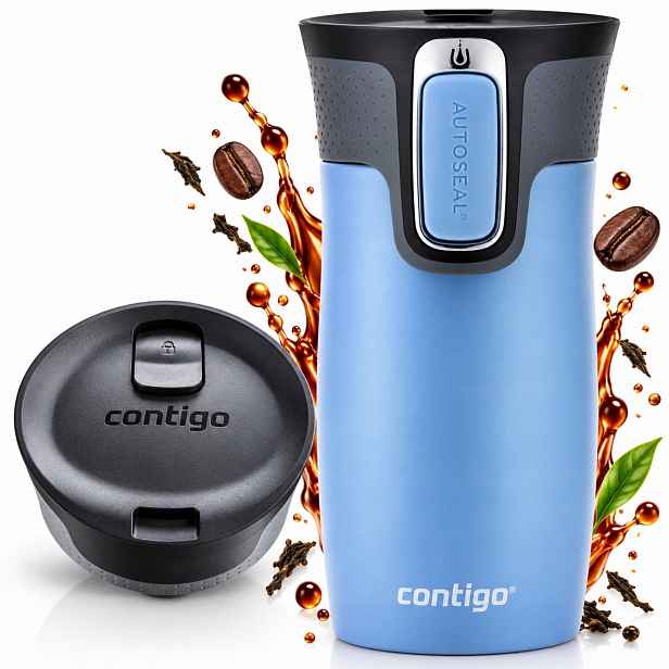 Termohrnek Contigo West Loop 2.0 vzduchotěsný do auta modrý 470 ml