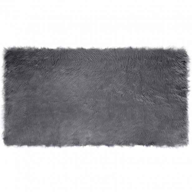 vidaXL Koberec z umělé ovčí kožešiny TAFALLA Antracitová 60 x 110 cm
