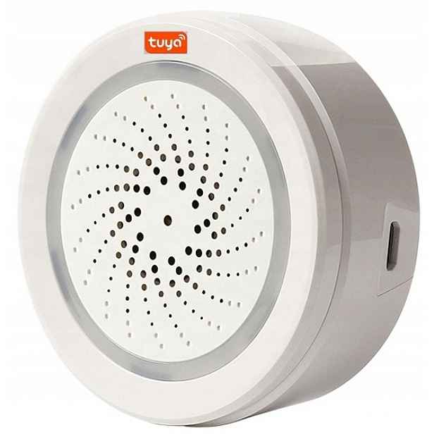 Siréna Alarm Tuya Wifi 10 Melodií Silný Zvuk
