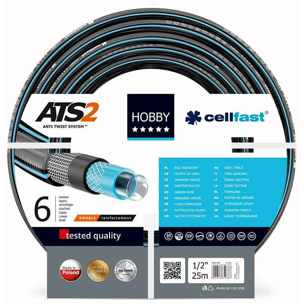 Hadice Cellfast Hobby ATS2 25M 1/2" 6W
