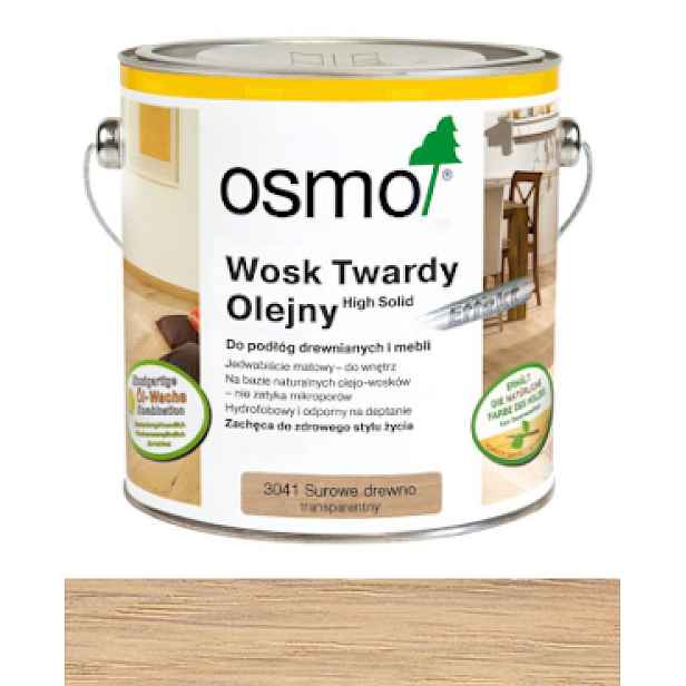 Osmo 3041 Olej s efektem surového dřeva, vosk 0,125L