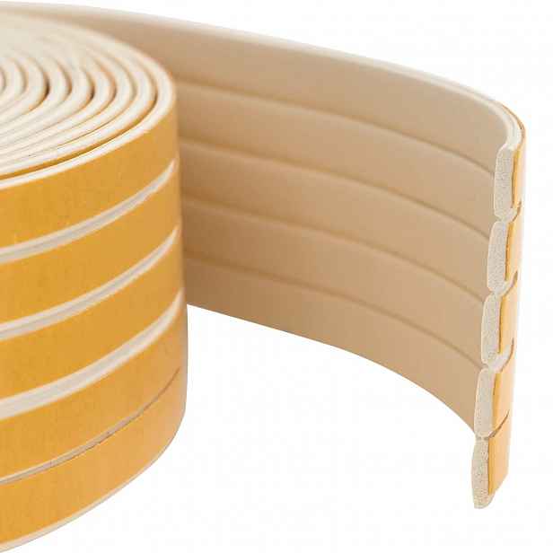vidaXL Samolepicí okenní těsnění Bílá 9 x 3 mm 50 m EPDM pěna