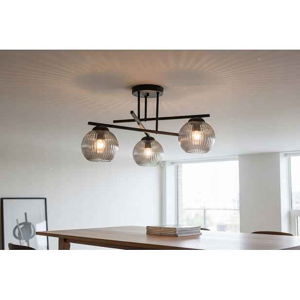 Euro-Lamp Stropní Svítidlo Nexus 3 černá Stínítko Chrom 3x60W Výrobce