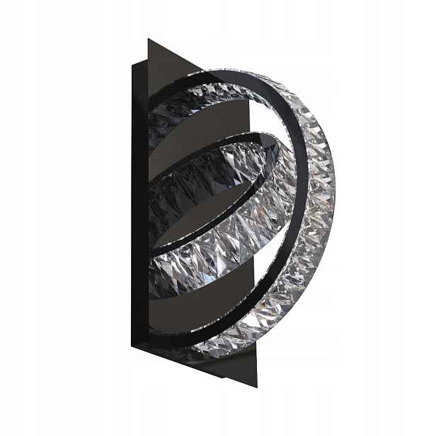 stropní svítidlo Led Tula 10W černá, křišťálová Zuma Line IP20