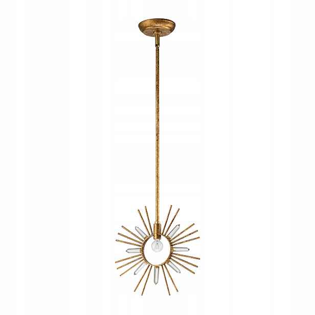 Závěsná lampa Sun King Gilded Nola Zlaté vločky 1xE27 60W