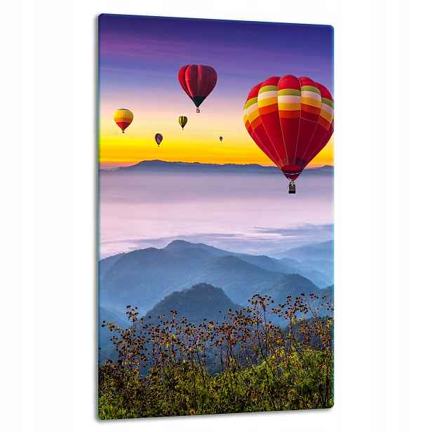 7v1 Skleněná Deska Panel Deska 30x52 Balónky