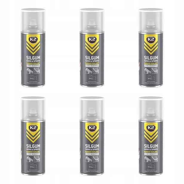 K2 Silgum těsnící guma bezbarvý sprej na okapy a komíny střech 400 ml