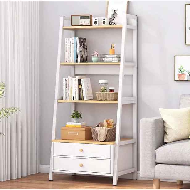 Casarredo CAIRO regál se šuplíky bílá/buk