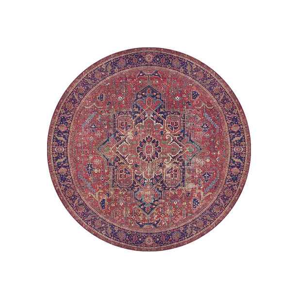 Conceptum Hypnose Kulatý koberec Blues Chenille 150 cm červený