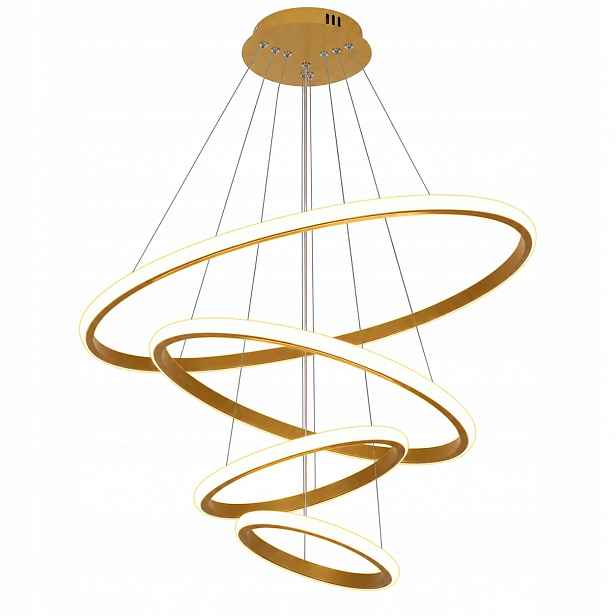 Závěsná Led lampa zlatá s dálkovým ovládáním, moderní nastavení barvy světla