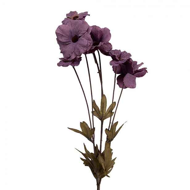 Elegantní umělá květina s fialovými květy - 6*8*80 cm Clayre & Eef