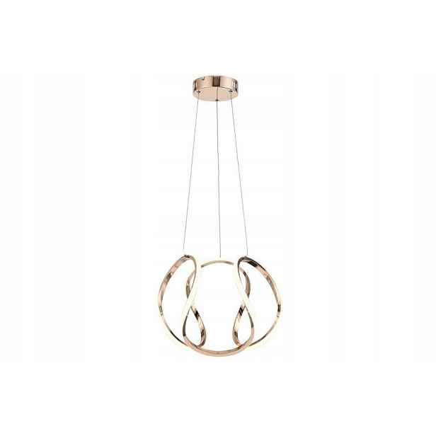 Závěsná Led lampa růžová zlatá, moderní, dekorativní do obývacího pokoje Reality