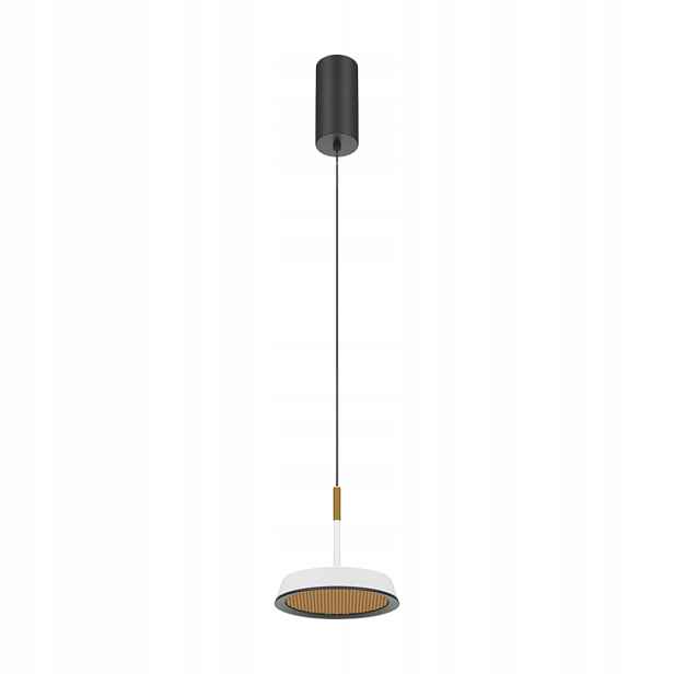 Závěsná lampa černá s bílým stínítkem medová plástev Led 15 cm Maytoni