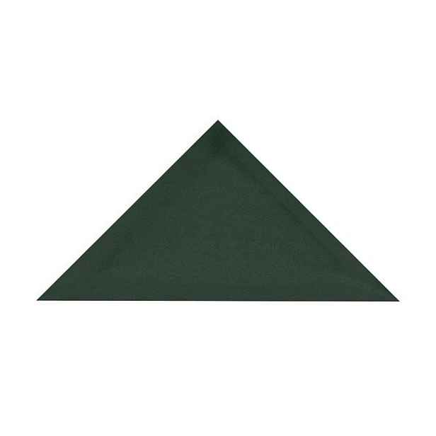 Čalouněný akustický panel nástěnný Riwiera 38 tm. zelená trojúhelník - Trojúhelník 3x30 cm Egibi