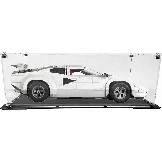 Vitrína s černou základnou pro sadu Lego 10337 Icons Lamborghini Countach
