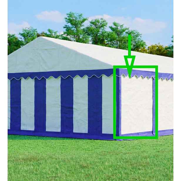 Bočnice 2x2m Pvc Plná, Barva: Modro-bílá