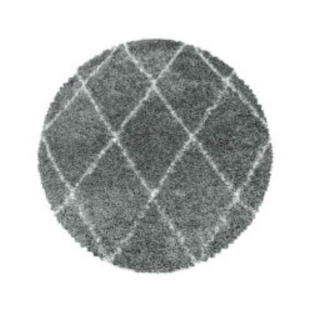 DOPRODEJ: 80x80 (průměr) kruh cm Kusový koberec Alvor Shaggy 3401 grey kruh, 80x80 (průměr) kruh, šedá, ložnice, Ayyildiz