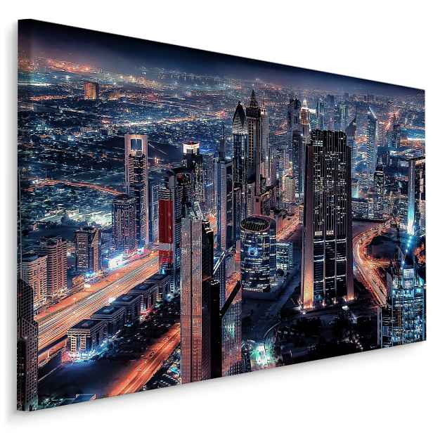 MyBestHome BOX Plátno Dubaj V Noci Varianta: 30x20