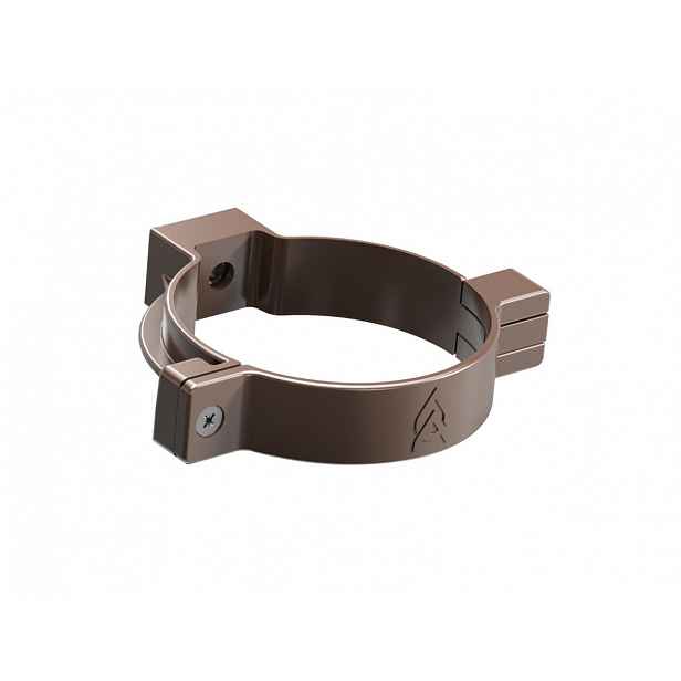 Plastová objímka okapového svodu Gutta Aqua 90 mm, hnědá