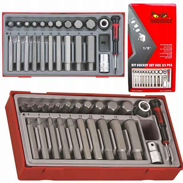 Sada nástrčných hlavic Teng Tools TTHEX3