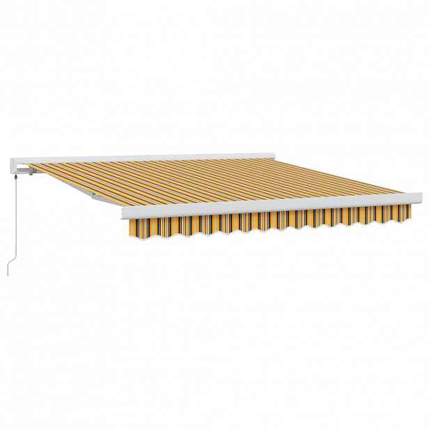 vidaXL Stahovací markýza Vícebarevný 350 x 250 cm Plátno a hliník