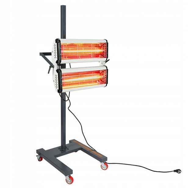 Lakovací infrazářič 2000W Lampa pro sušení Detailing 2x1000W
