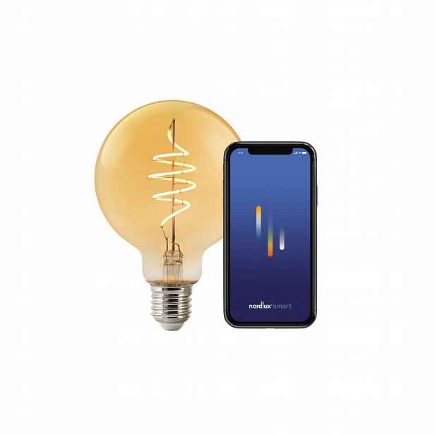 Led žárovka Jantarová Smart E27 380lm Regulovatelná teplota Nordlux