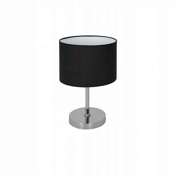 Stolní lampa Casino Černá Stříbrná Stínidlo 1xE27 40 cm Stolní lampa Domov