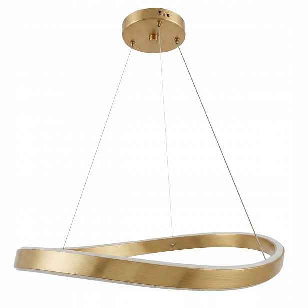 Závěsná Led lampa Moderní Zlatá 80 cm Kulatá Glamour Kovová Toolight