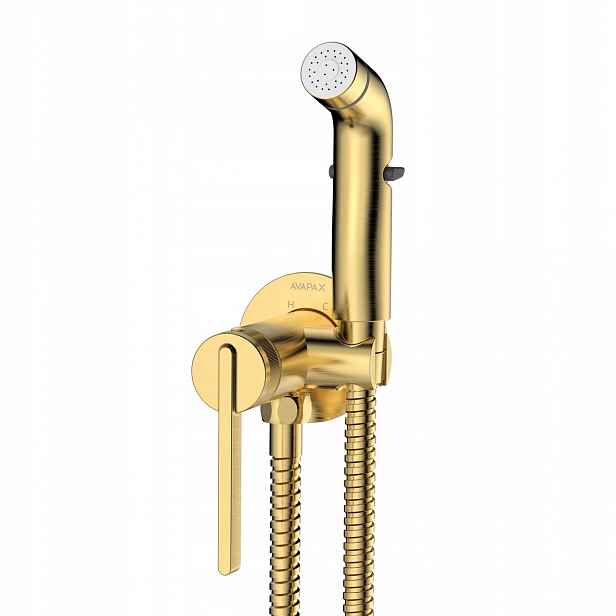Avapax Aurevo Podomítková bidetová baterie Brushed Gold ABAU4112B1