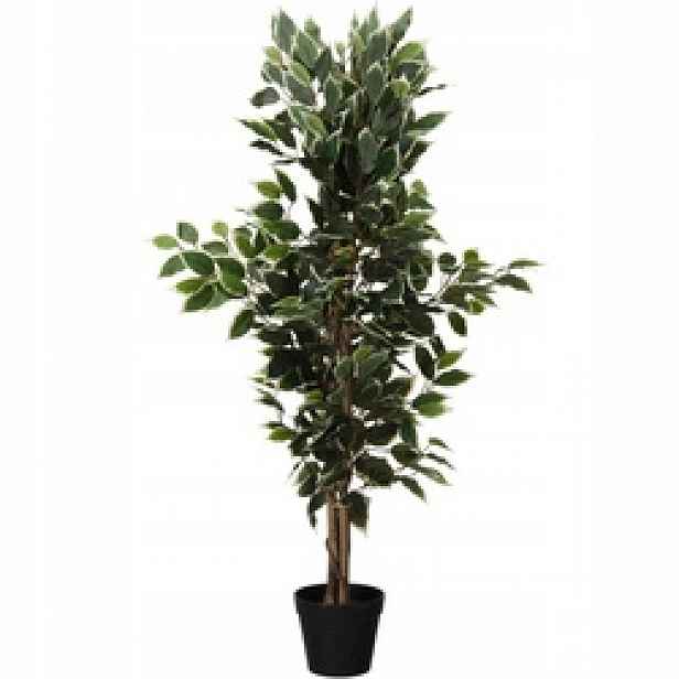 Umělý Stromek Fikus 115 CM V Černém Květináči Plast