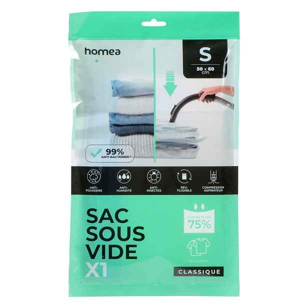 Vakuový pytel Antibacterial – Homéa