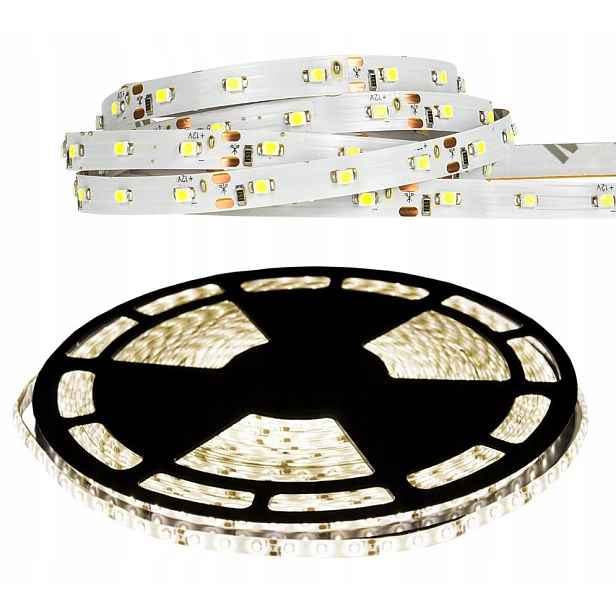 Led pásek Smd 9.6W/m 3000K Teplý 600lm/m 12V DC IP20 Rolka 50 m