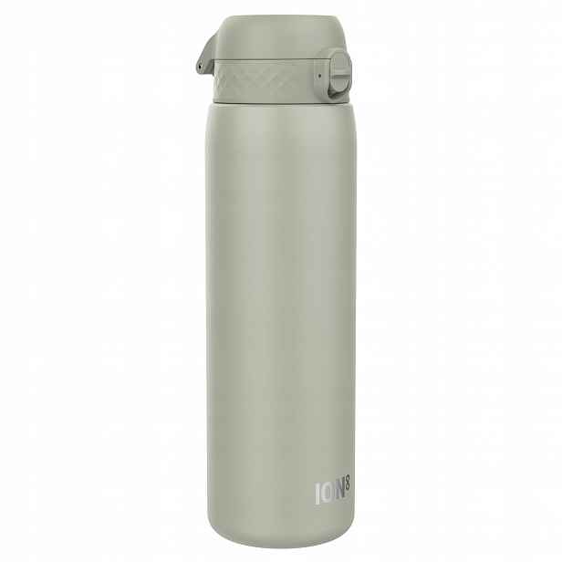 Ocelová láhev Ion8 Quench 1200 ml šedá, jednostěnná, vzduchotěsná, lehká