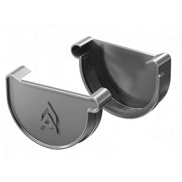 Plastové čelo žlabu Gutta Aqua 150 mm, antracit, levé