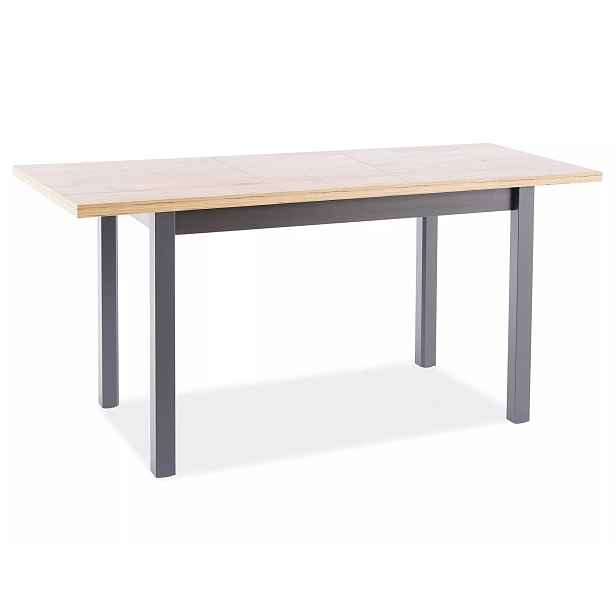 Signal Rozkládací jídelní stůl Adam 120/160 cm dub artisan/černý