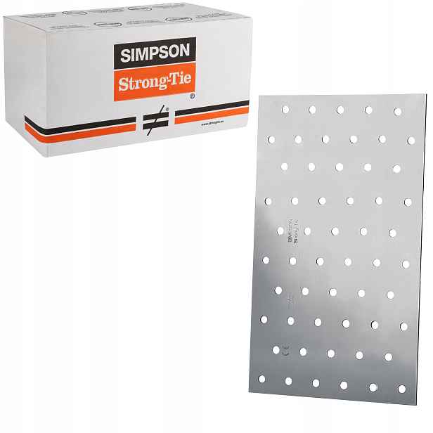 Tesařské spojky ploché 120x200mm 50st Děrované dlaždice Simpson NP20