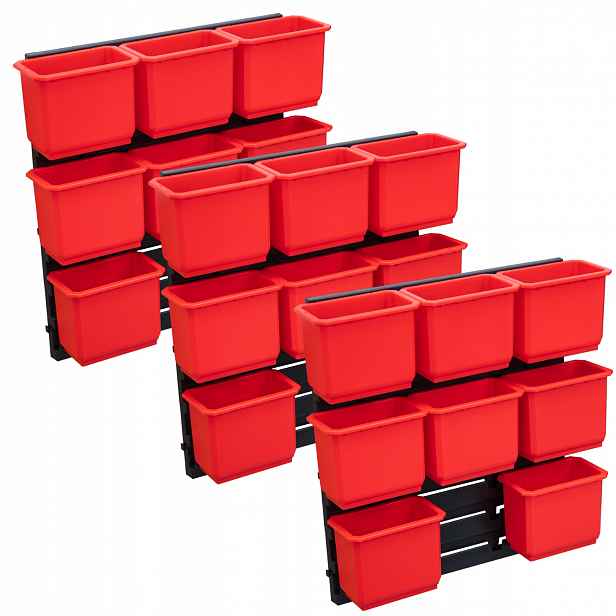 Qbrick System One 200 Organizér XL Two zásobníky na tabuli pegboard X3