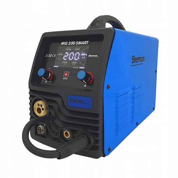 Svařovač migomat Sherman Smart Mig 200A Synergie Mag Mma Tig 230V Invertor