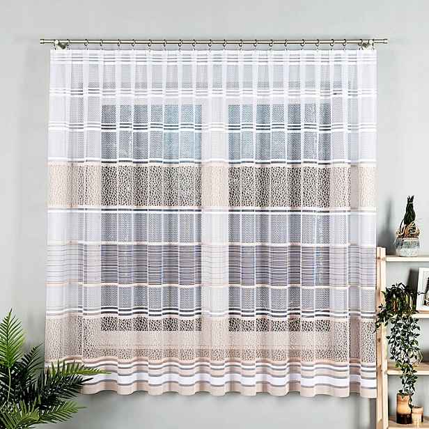 Záclona vzor 017834 velikost 500 x 180 cm rovná (hotová) s lemováním