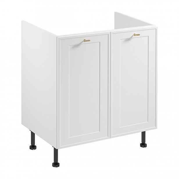 Dolní dřezová skříňka SALERNO - šířka 80 cm, bílá