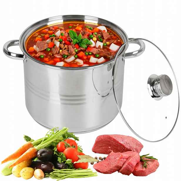Hrnec 10 L Z Nerezové Oceli 26 CM Gastro Indukce Plyn