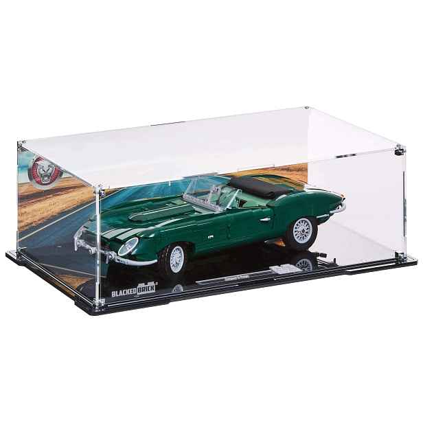 Vitrína s pozadím Blacked Brick pro Lego 11381 Icons Jaguar E-Type
