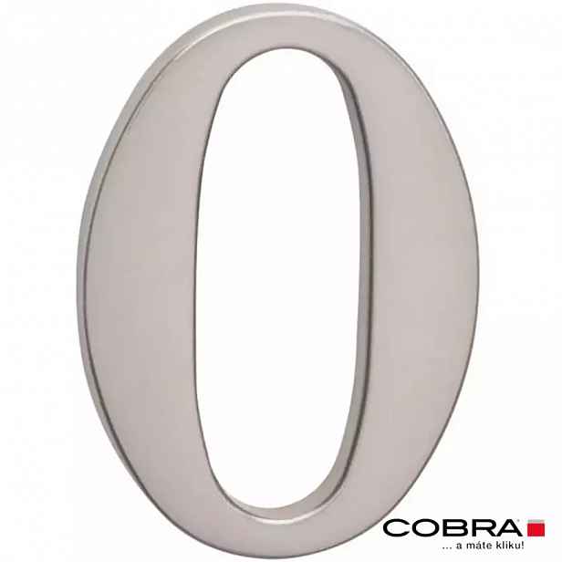 Cislo 3D nikl matny 0 - 5 cm