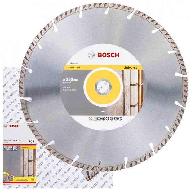 Diamantový Kotouč Na Betonu Dlažební Kostky 350 x 25,4 mm Bosch 2608615071