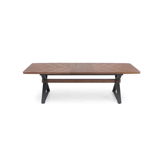 HALMAR Rozkládací jídelní stůl Baron 200/350 cm ořech/černý