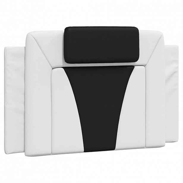 vidaXL Polštář na čelo postele Viana bílý a černý 90 cm umělá kůže