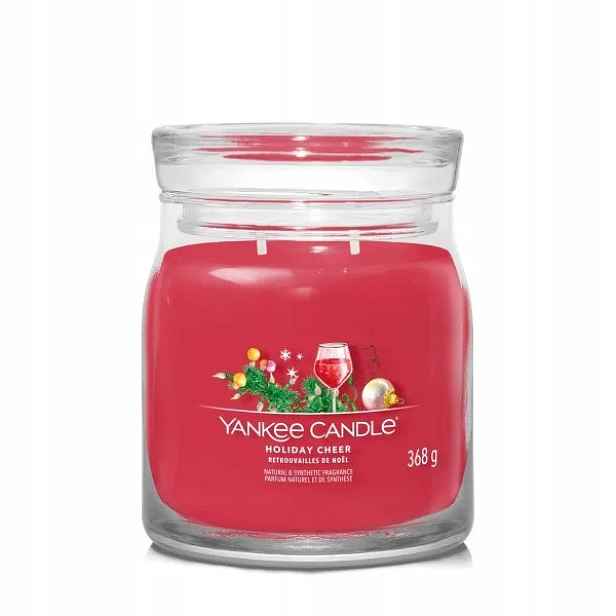 Střední svíčka Signature Holiday Cheer Yankee Candle